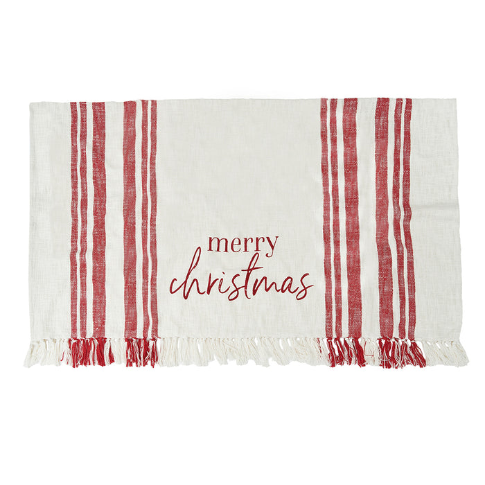 A morgan merry christmas throw.