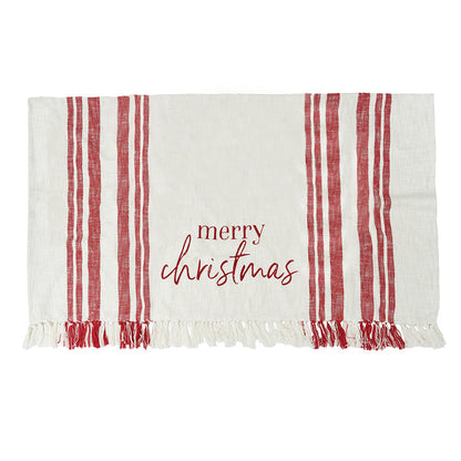 A morgan merry christmas throw.