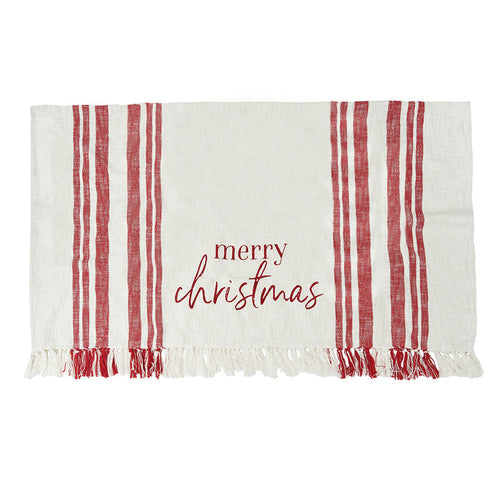 A morgan merry christmas throw.