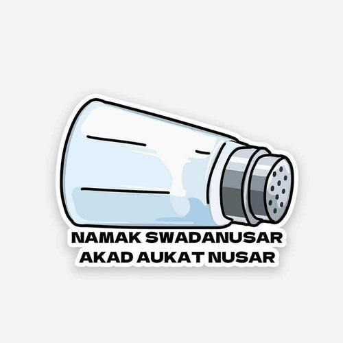 Namak Swadanusar sticker - Stickers | STICK IT UP