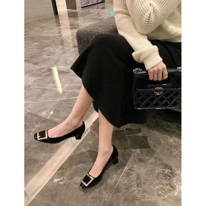 Narella™ | Elegant Heeled Sandals with Metallic Accent