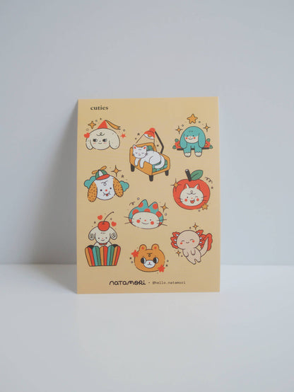 Natamori - Cuties — Sticker Sheet