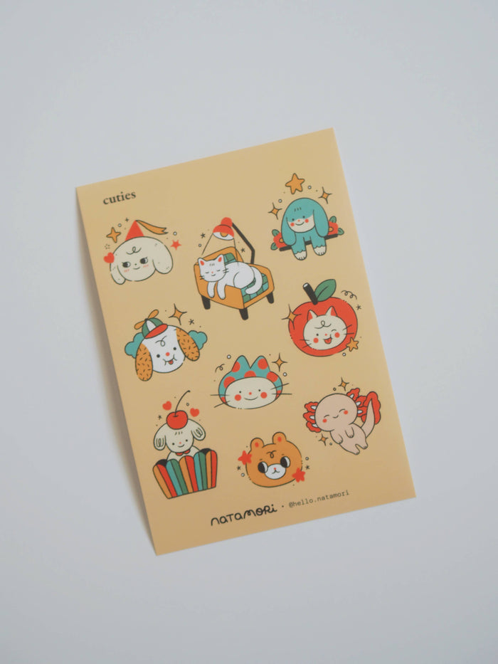 Natamori - Cuties — Sticker Sheet