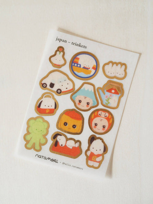 natamori - Japan – trinkets • washi foil sticker sheet