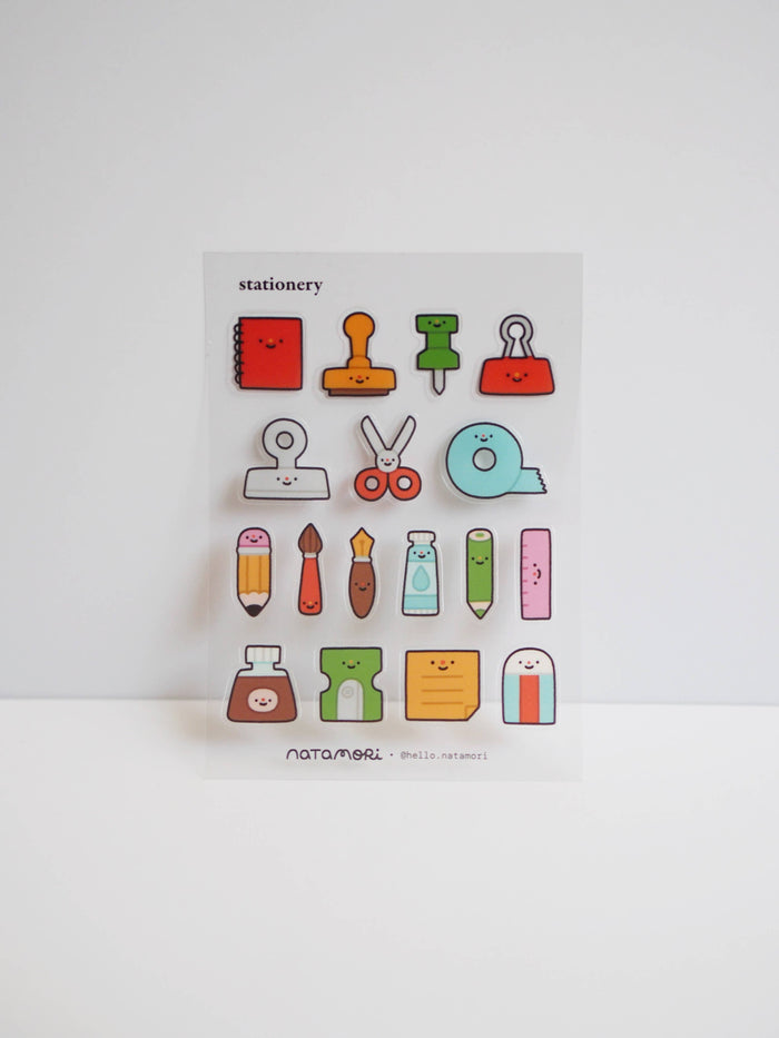 natamori - Stationery • clear sticker sheet