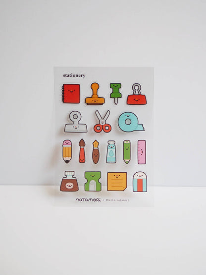 natamori - Stationery • clear sticker sheet