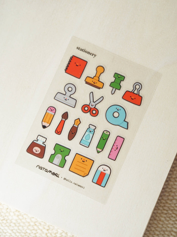 natamori - Stationery • clear sticker sheet