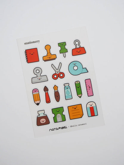 natamori - Stationery • clear sticker sheet