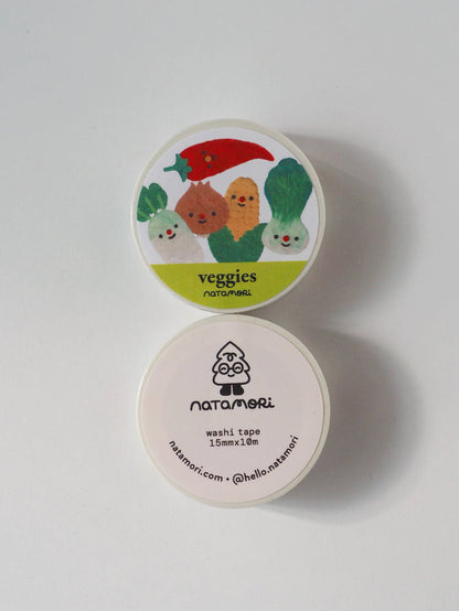 natamori - Veggies • washi tape