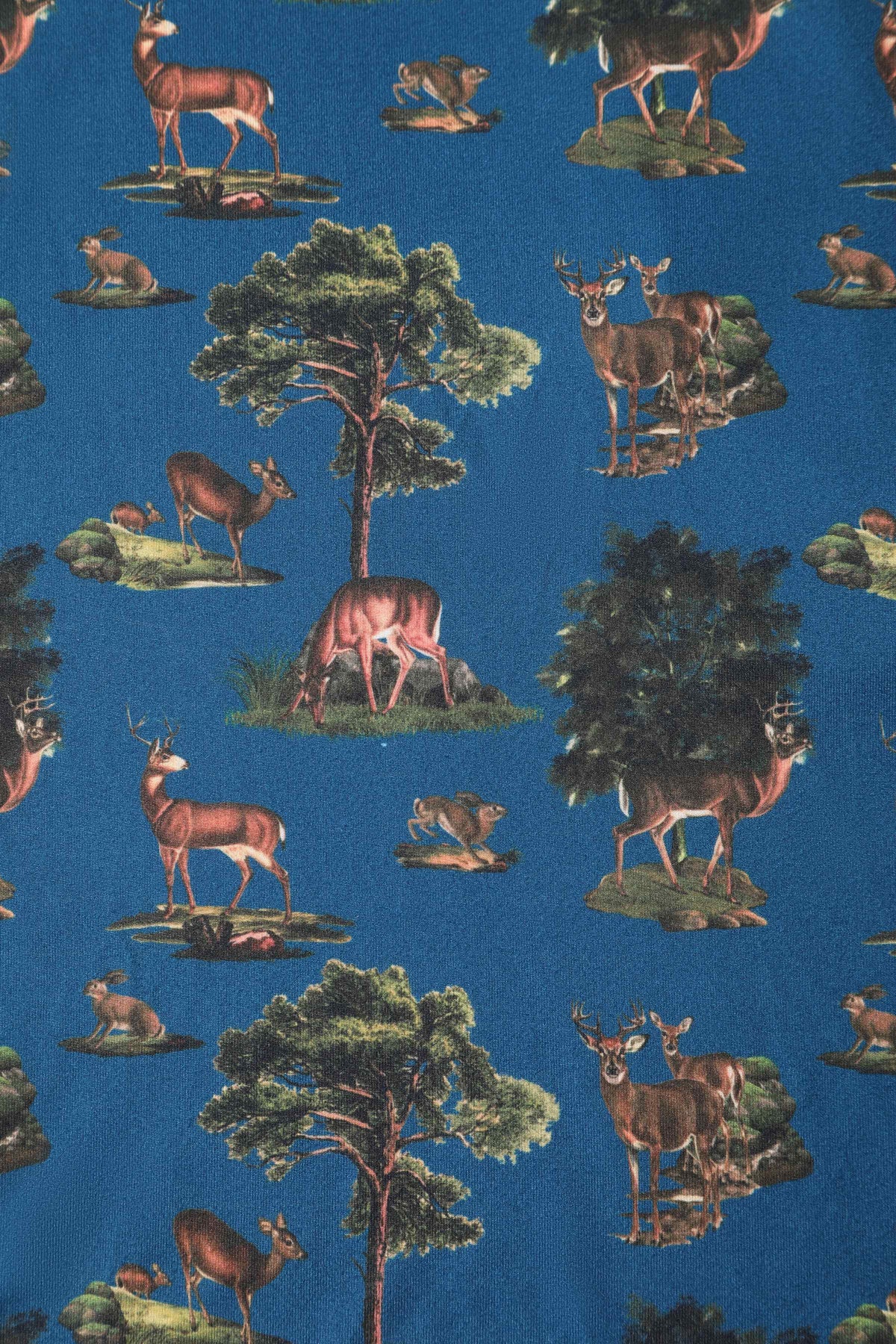 Palma Navy Deer Short Sleeved Dress