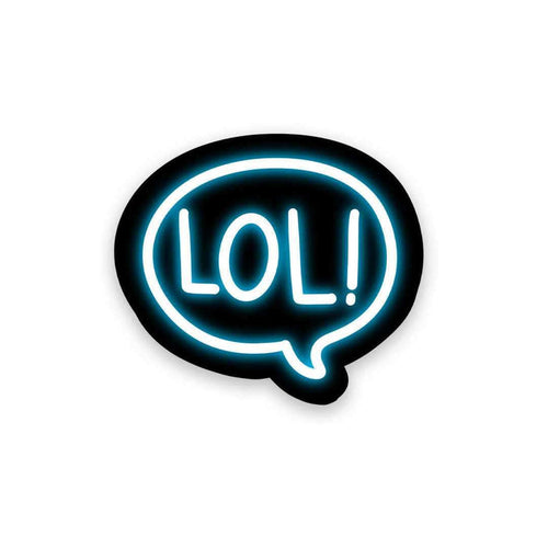 Neon LOL Sticker - Stickers | STICK IT UP