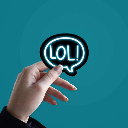 Neon LOL Sticker - Stickers | STICK IT UP