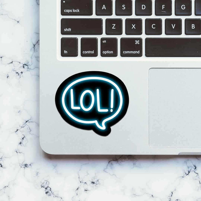 Neon LOL Sticker - Stickers | STICK IT UP
