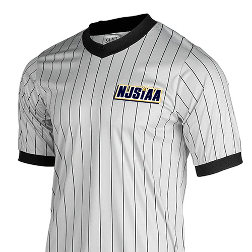 New Jersey (NJSIAA) Smitty Gray Pinstripe Referee Shirt