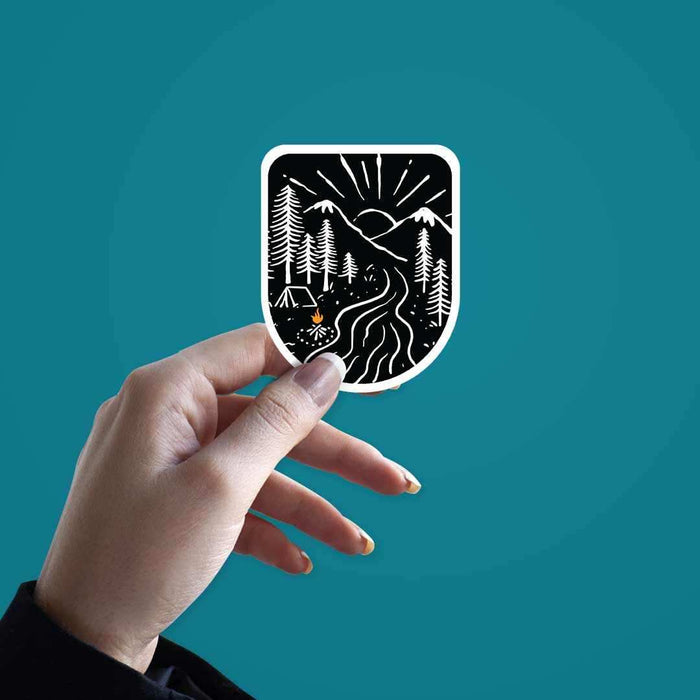 Night Camp Sticker - Stickers | STICK IT UP