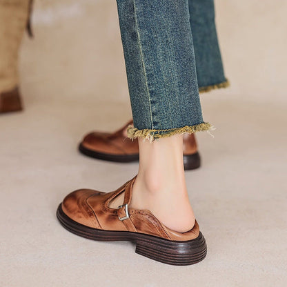 Nina™ | Elegant Vegan Leather Mary Jane Sandal