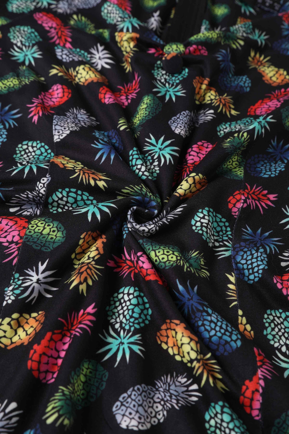 Lilian Off Shoulder Black Pineapple Top