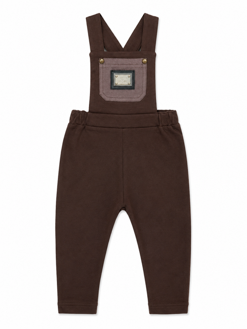 one piece chino pocket romper - mocha