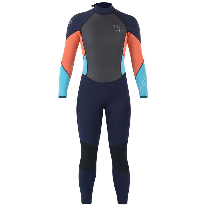 Osprey Womens Long Wetsuits 3mm Coral and Turquoise