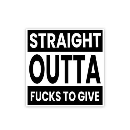 Outta fucks to give Sticker - Stickers | STICK IT UP