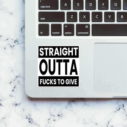 Outta fucks to give Sticker - Stickers | STICK IT UP