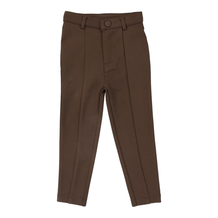 pants knit with seam - classic brown