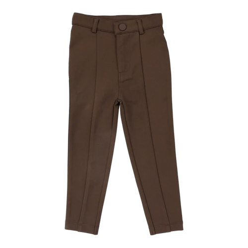 pants knit with seam - classic brown
