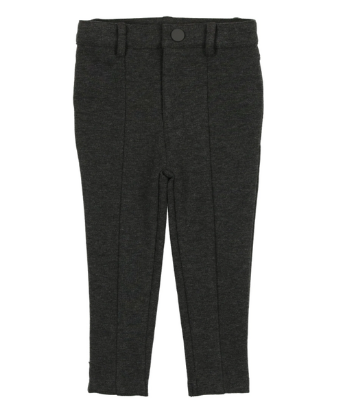pants knit with seam - heather grey