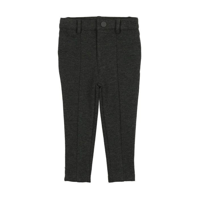 pants knit with seam - heather grey