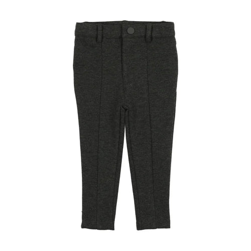 pants knit with seam - heather grey