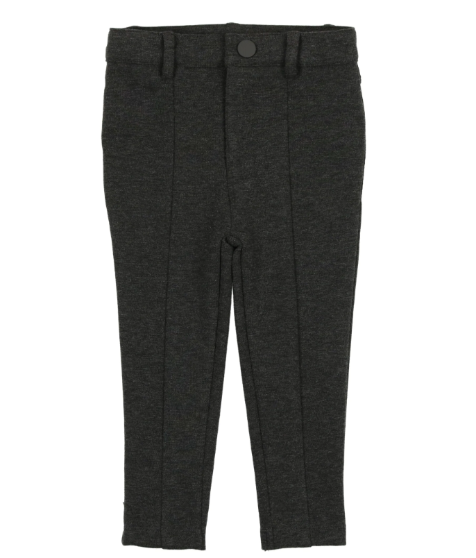 pants knit with seam - heather grey