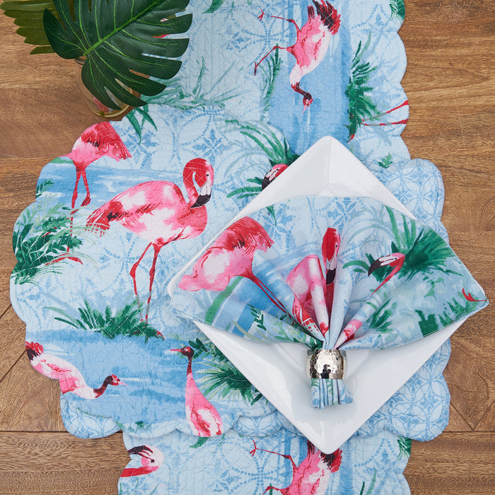 Paradise Coast Table Linens table linens displayed as a coordinated tabletop setting.