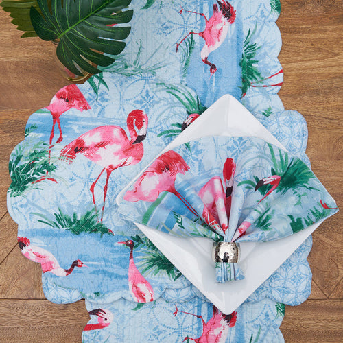 Paradise Coast Table Linens table linens displayed as a coordinated tabletop setting.