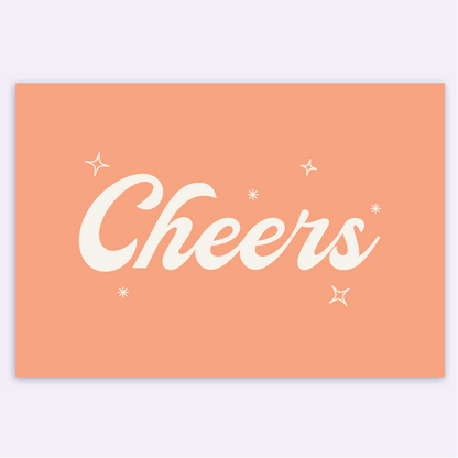Peach Cheers Card