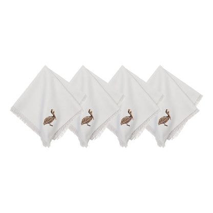Pelican Bay Table Linens table linens displayed as a coordinated tabletop setting.