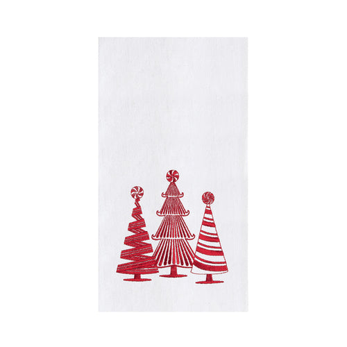 A Peppermint Forest Flour Sack Kitchen Towel.