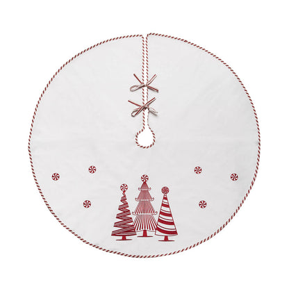 A Peppermint Forest Tree Skirt.