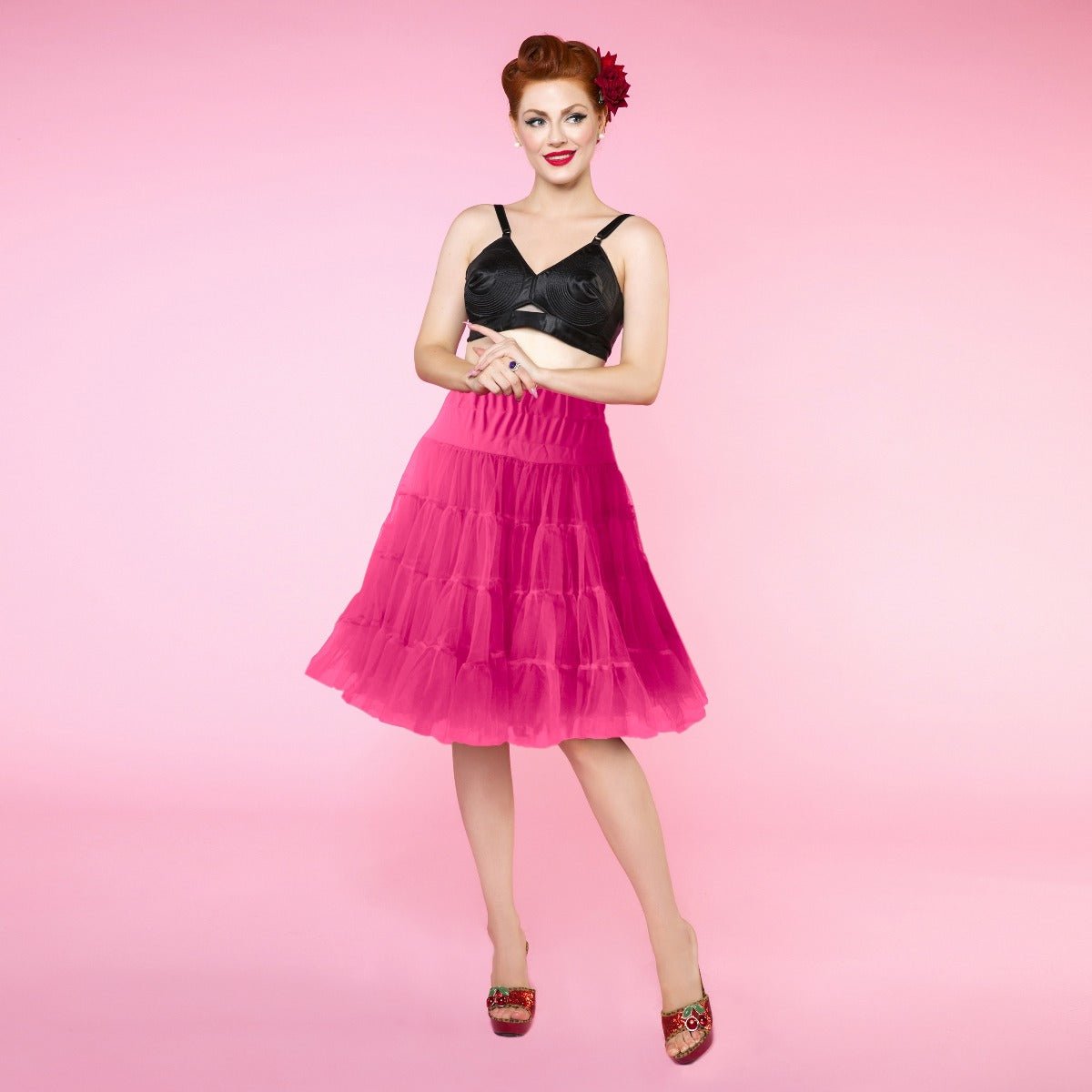 Hot Pink Petticoat 58.5 cm-23 Inches