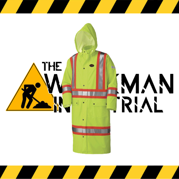 Pioneer FR hi-vis waterproof long coat with 4-way stretch.