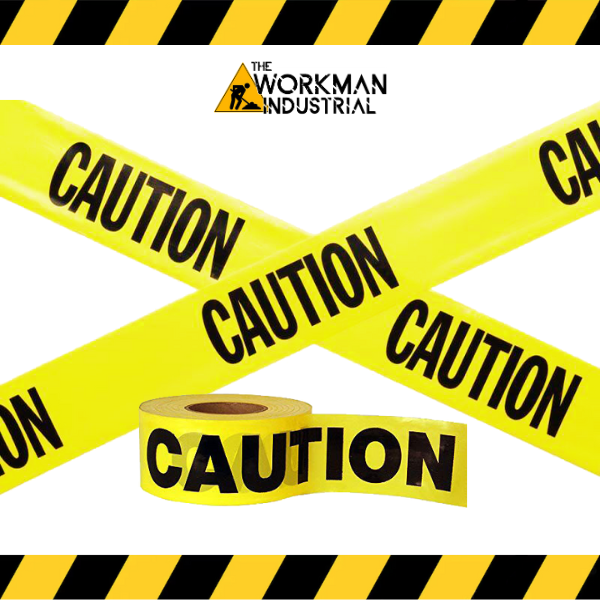 Roll of Plasticade 1000-foot yellow caution tape.