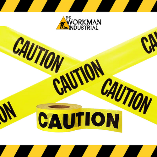 Roll of Plasticade 1000-foot yellow caution tape.