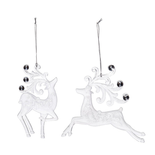 A set of Playful Reindeer ornaments.