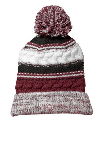 POM KNIT BEANIE