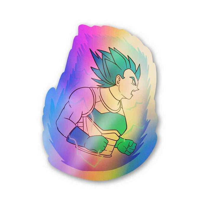 Prince saiyan Holographic Stickers - Holographic stickers | STICK IT UP