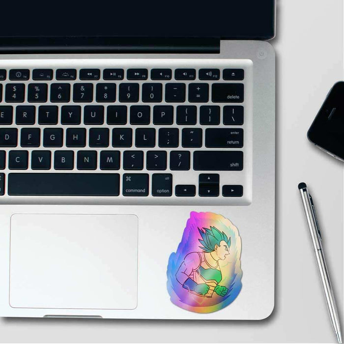 Prince saiyan Holographic Stickers - Holographic stickers | STICK IT UP
