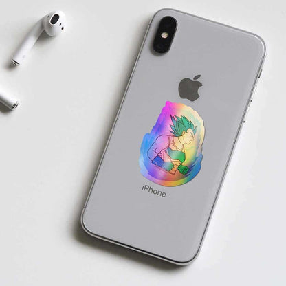 Prince saiyan Holographic Stickers - Holographic stickers | STICK IT UP