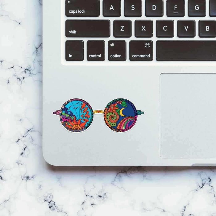 Psychedelic glasses Sticker - Stickers | STICK IT UP