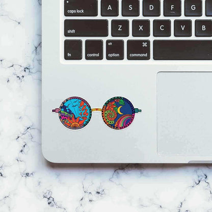 Psychedelic glasses Sticker - Stickers | STICK IT UP
