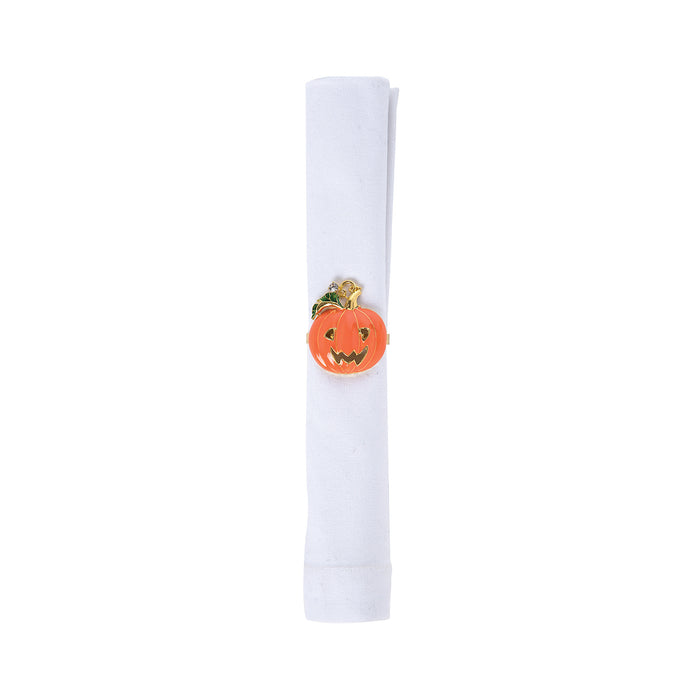 A Pumpkin Napkin Ring, Set of 4.