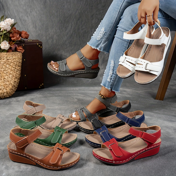 Rae | Women's Platform Cushioned Wedge Sandals